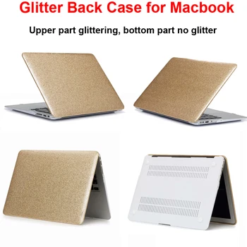 

Shinning Case for Macbook Pro 13 15 inch Air 11.6 Touch Bar 15" Retina 12 13.3 15.4 Cover Sleeve bag Keyboard Cover Protector
