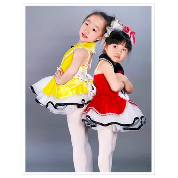 

2018 Real Limited Professional Ballet Tutu Justaucorps Quality Child Dress Female Princess Flower Girl Skirt Puff Wedding 8015