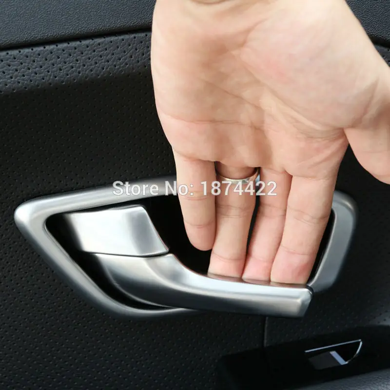 4 piezas cromadas piezas interiores para Land Rover Range Rover Evoque coche puerta Interior manija marco Accesorios 4 piezas cromadas piezas interiores para Land Rover Range Rover Evoque coche puerta Interior manija marco Accesorios