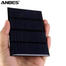 ANBES 12V 1.5W Solar Panel Standard Epoxy Polycrystalline Silicon DIY Battery Power Charge Module 115x85mm Mini Solar Cell