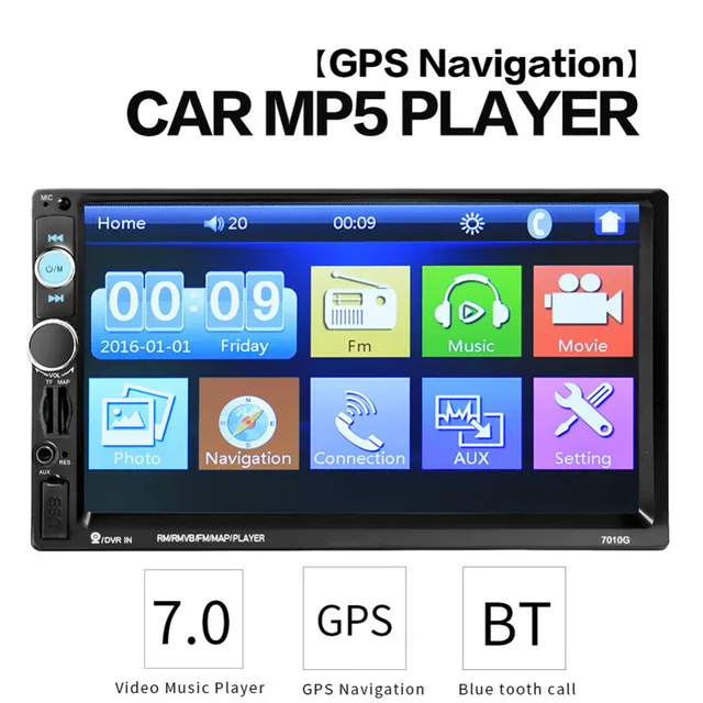 Best Price 2 Din 7 inch HD Car Radio GPS Navigation Player Camera Autoradio Bluetooth AUX MP3 MP5 Stereo FM Audio USB Auto Electronic Best Price 2 Din 7 inch HD Car Radio GPS Navigation Player Camera Autoradio Bluetooth AUX MP3 MP5 Stereo FM Audio USB Auto Electronic
