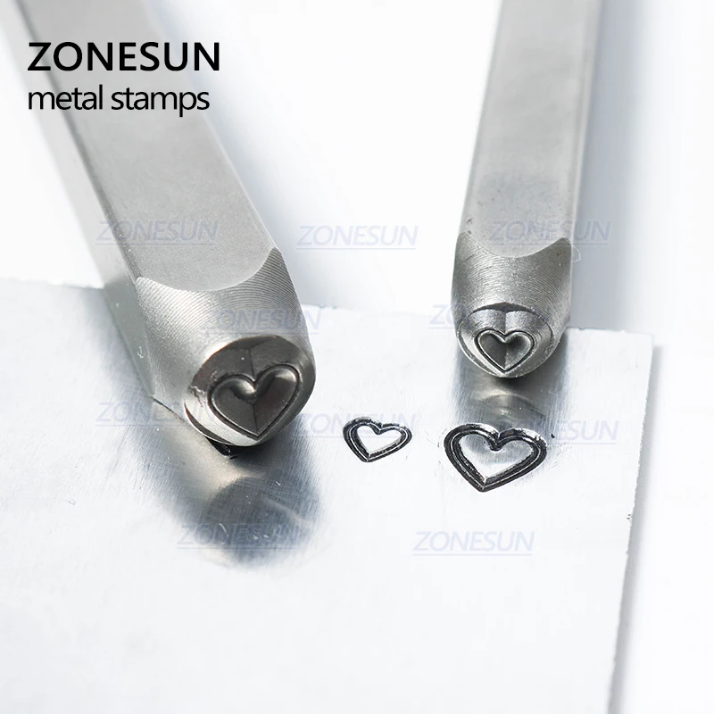 Ювелирные изделия ZONESUN в форме сердца металлический алфавит с логотипом