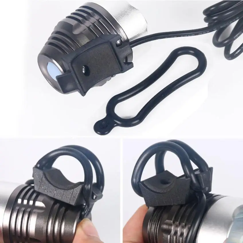 Cheap New Hot 2pcs Rubber Band PVC Silicon Ring Strap For T6 LED Headlight Bike Bicycle Headlamp durable Bike accessories Lowest Price 4