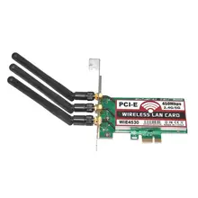 ALLOYSEED 450Mbps 2,4G/5G WiFi Беспроводная LAN Карта PCI-E X1 сетевой адаптер для рабочего стола