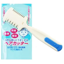 2 в 1, профессиональная Бритва для волос, расческа-ножницы, пластик, истончение, триммер для дома, сделай сам, скрытие лезвий, Стайлинг, парикмахерский инструмент, Парикмахерская, UN385