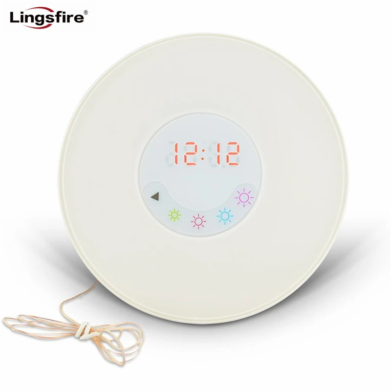 Alarm Clock with FM Radio & Night Light Sunrise Simulation Wake Up Lamp
