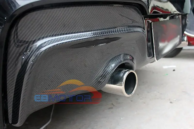 Real CARBON FIBER 3D STYLE REAR DIFFUSER for BMW F20 1-SERIES M TECH M SPORT BUMPER 2011-2014