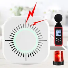 Белый умный беспроводной детектор дыма пожарная сигнализация датчик температуры для домашней безопасности гаджеты дистанционного управления