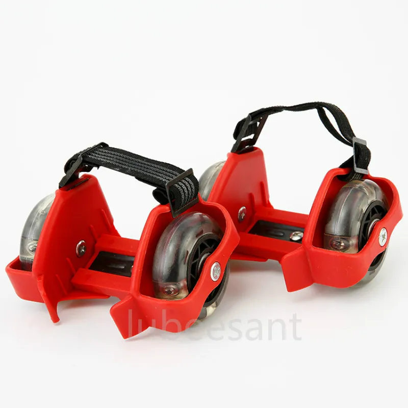 الأطفال الملونة وامض الأسطوانة زوبعة بكرة فلاش عجلات كعب الأسطوانة تزلج قابل للتعديل ببساطة الأسطوانة التزلج حذاء للأطفال