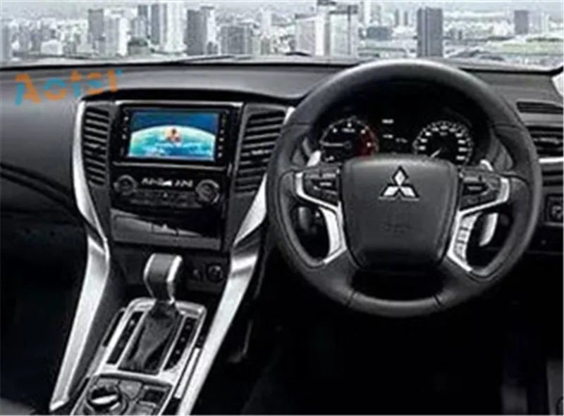 Top Tesla style 12"BIG Screen Android 7.1 GPS Navigation Auto Stereo Car Radio For MITSUBISHI PAJERO 2016 2017 2018 Car NO CD Player 3