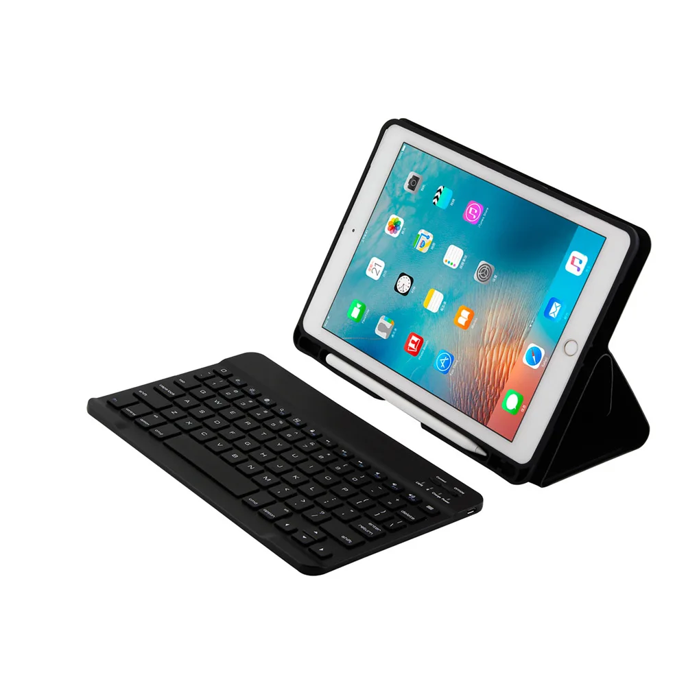 7/Colors Backlit Bluetooth Keyboard Smart Folio Case iPad Pro 97 Inch Manufacturer Direct iPad Air1/2 Pen Slot bluetooth Keyboar