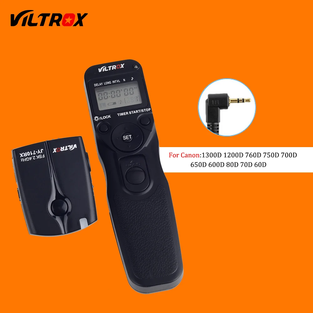 Viltrox JY 710 C1 Wireless LCD Interval Timer Remote Shutter Release Cable for Canon 60D 70D