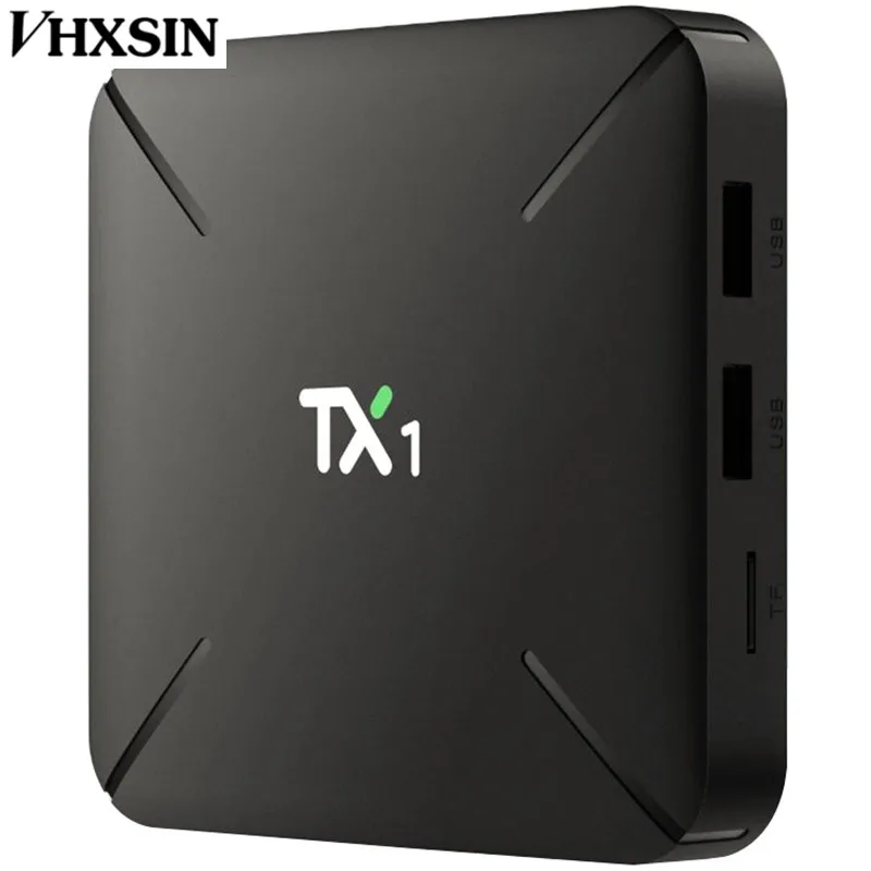 VHXSIN 2 шт./лот TX1 Allwinner H3 TV Box Android 7 1 Smart Гб ram 8 rom Quad Core 3D 4K Поддержка H.265|ТВ-приставки и