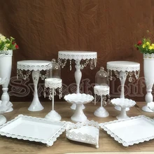 13 шт./компл. металлическая белая стойка для кексов, пирожное-Корзиночка дисплей на день рождения посуда для пирожных вечерние Реквизит стол центральный