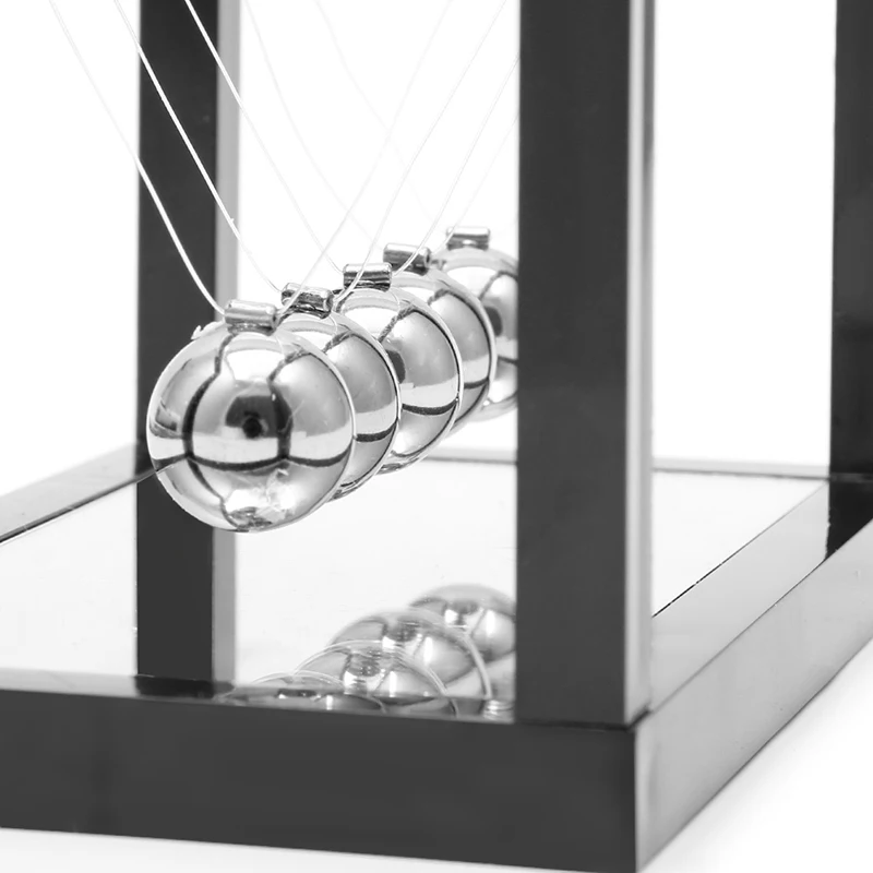 Маятник Ньютона стальной баланс мяч забавное украшение физика научная игрушка подарок S 8#20