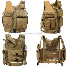 Охотничий CS боевой жилет с поясом Tan военный армейский походный открытый защитный страйкбол камуфляж Molle тренировочный дышащий жилет