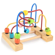 Детские Дети Math Монтессори проволоки бисера лабиринт игрушка дошкольного образования материалы игрушки малыша для От 1 до 3 лет