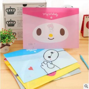 

MQStyle Cute Cartoon Animals PVC A4 File Folder Document Filing Bag Stationery Bag H1373