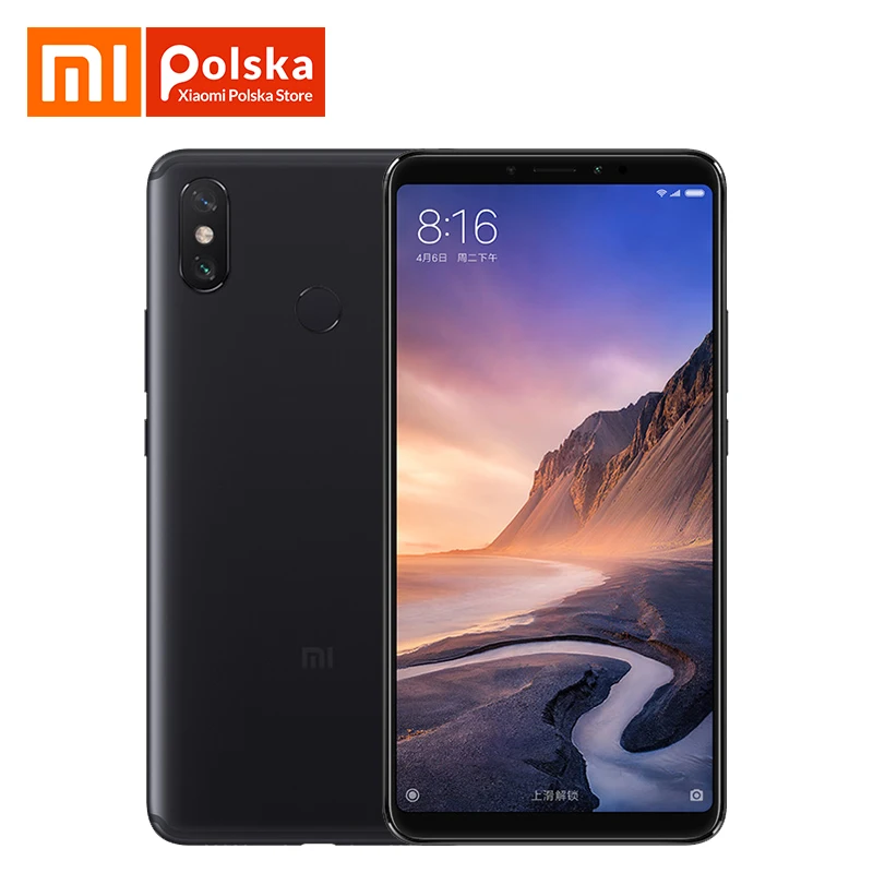 Глобальная версия Xiaomi Mi Max 3 4 GB 64 Snapdragon 636 Octa Core 6 9 &quot1080 P полный экран 5500 mAh Двойной