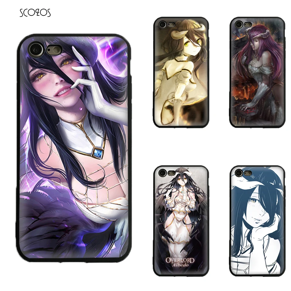 SCOZOS Albedo Overlord Silicone Tpu Phone Case Soft Cover For Iphone 5 5S Se 6 7 8 6S Plus X Xr Xs Max |