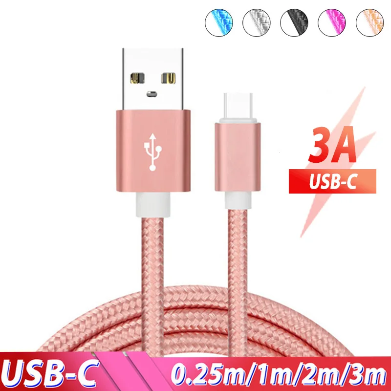 Кабель Usb Type C 3 м кабель 1 для быстрой зарядки типа Realme 5 6 Pro X Q Xiaomi Mi 9 Redmi Note 8