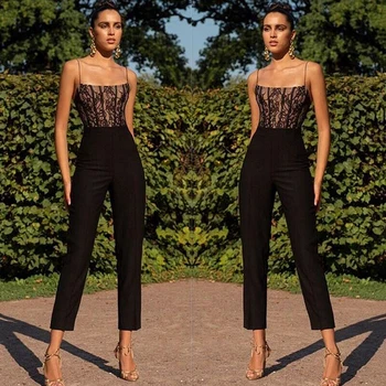 

Jumpsuits for Womens fashion Holiday Long Pants Jumpsuit Sleeveless Strappy Playsuit Casual Sexy Jumpsuits Slim Rompers Female