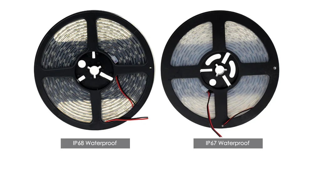 IP67/IP68 Водонепроницаемый Светодиодные ленты 5050 DC12V 60 светодиодный/M Высокое качество Кремний на открытом воздухе/под водой Светодиодные