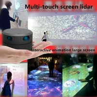 RPLIDAR A2 lidar and EAI YDLIDAR G4 lidar  multi-touch screen animation large-screen interactive system Wall ground interaction 1
