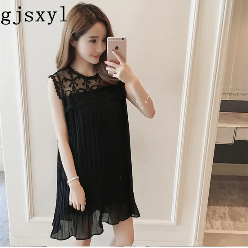 gjsxyl Maternity Dress Dress Maternity 2018 Summer New Chiffon Pleated Sleeveless Maternity Dress Loose Long Maternity Dress gjsxyl Maternity Dress Dress Maternity 2018 Summer New Chiffon Pleated Sleeveless Maternity Dress Loose Long Maternity Dress