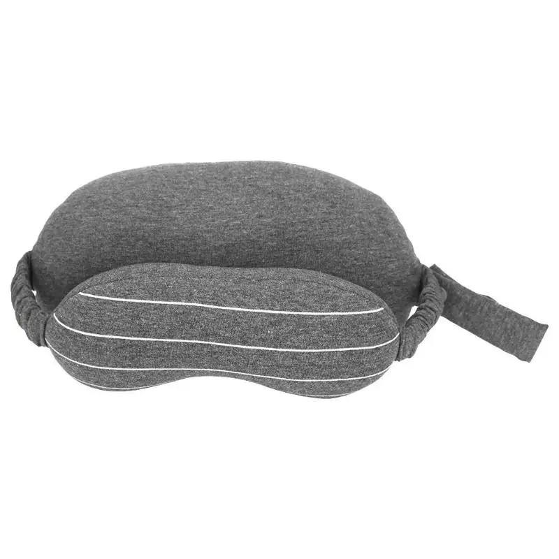 2 в 1 U-тип дорожная подушка Удобные пены хлопковая маска для глаз сна подушка автомобилей подушка для шеи в самолет Подушка с поддержкой шеи - Цвет: H