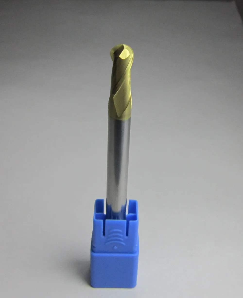 L=100mm Diameter 8mm R4.0 HRC58 Carbide Ball Nose End Mills milling cutter steel