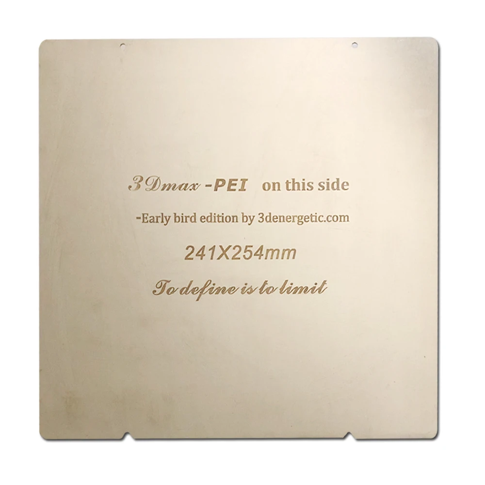 

ENERGETIC Upgrade MK52 Heatbed Platform Spring Steel Sheet 3D Printer Printing Buildplate+2pcs PEI Sheet For Prusa i3 Mk3 Mk2.5