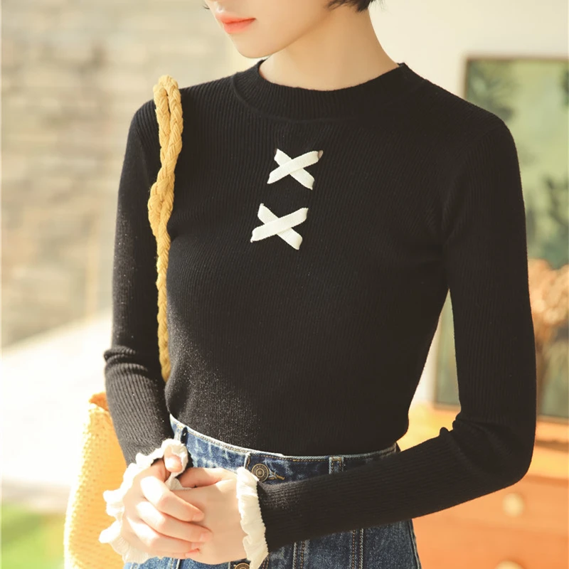Sweater Women Winter Turtleneck Stretch Sweaters Korean Fashion Woman Pullover Knitted Sweater Womens Sweaters Winter Mujer
