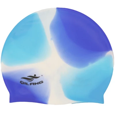 Горячая многоцветная силикон для взрослых плавающий ming cap частицы Антистатические волосы защита волос спорт плавательный бассейн эластичные шапочки - Цвет: Color-10