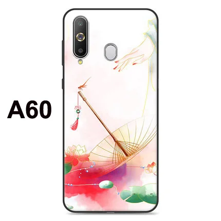 Для samsung Galaxy A50 A60 A70 случае Модный мягкий из высокотемпературного полиуретана Силиконовая задняя крышка для samsung A70 A505 A606 A705 телефон случаях shell - Цвет: A60