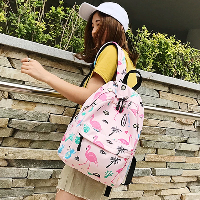 Каваий Школьный рюкзак женский единорог Harajuku Рюкзак для девочек Школьная сумка