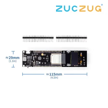 

0.96 Inch OLED Display 18650 Lithium Battery WiFi Bluetooth Shield ESP32 ESP-32 ESP8266 CP2102 Module Development Board Module