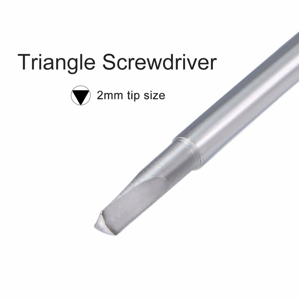 Uxcell Лидер продаж 6 шт. пластиковая ручка 2,0 мм магнитный наконечник треугольная головка отвертки