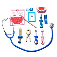 Деревянные игрушки для малышей, забавная игра, настоящая жизнь, косплей, моделирование, медицина, доктор, игра, игрушка, стоматолог, медицинская коробка, вид, доктор, игра