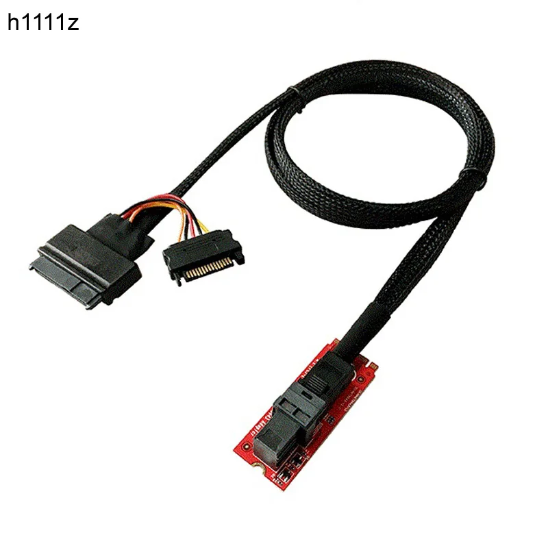 Computer Cables Connector U.2 Sff8639 To M.2 M Key Nvme Adapter Card Mini Sas To M.2 Mkey Nvme