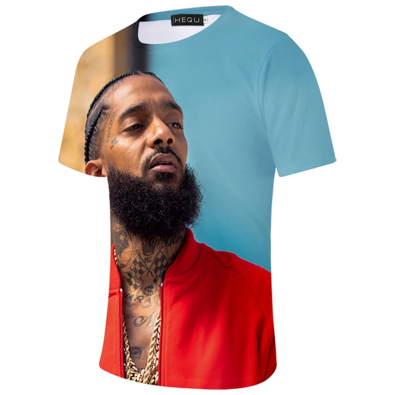 Футболки memento Nipsey Hussle, летние крутые Топы с коротким рукавом, футболки в стиле хип-хоп, повседневные свободные черные хлопковые футболки