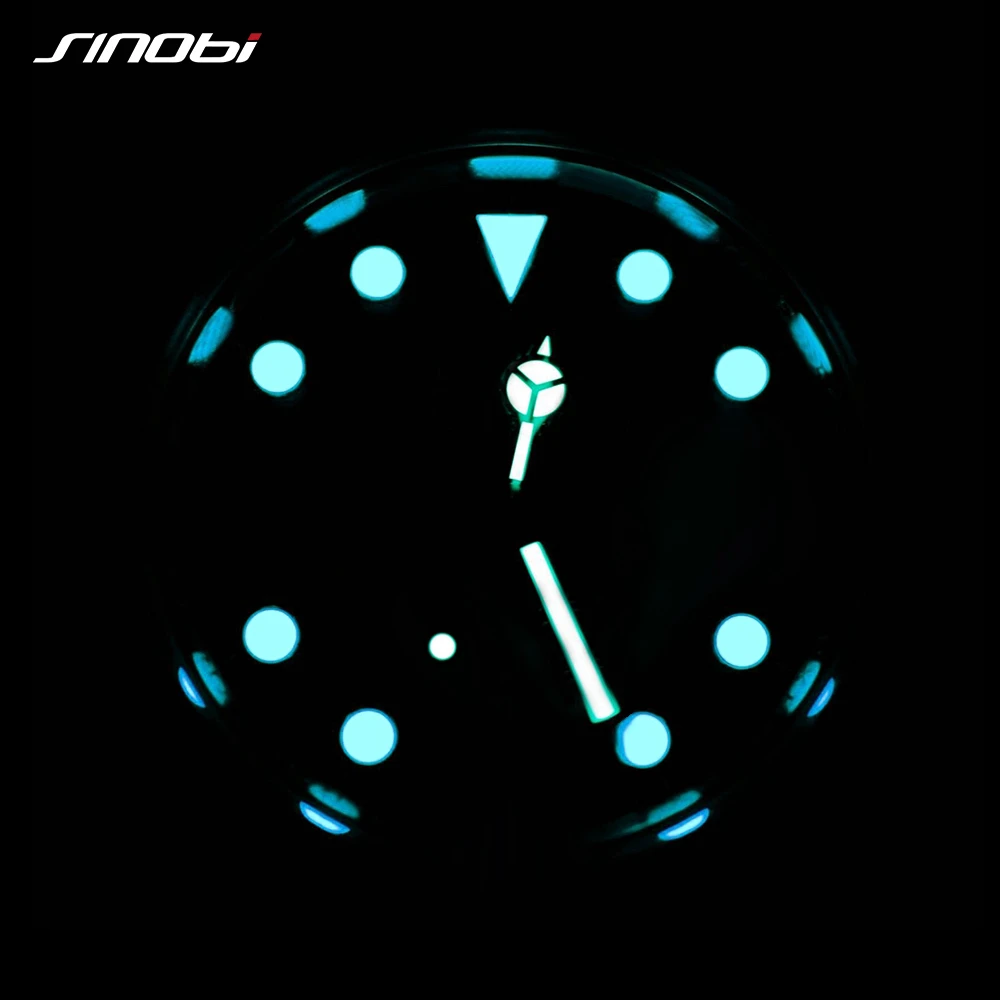 Sinobi для мужчин кварцевые часы Полный сталь водостойкий календари Роскошные Rolexable хронограф Человек Бизнес наручные часы Relogio Masculino