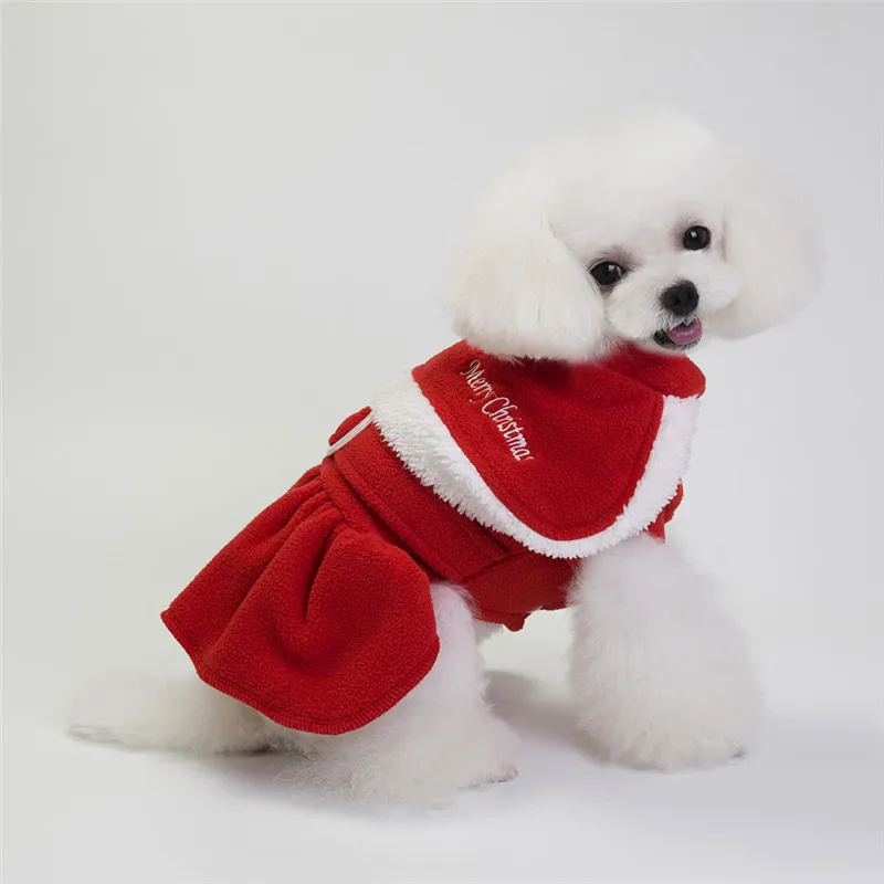 Рождественское пальто для собак рождественский комбинезон для домашних животных комбинезоны рождественские платья для собак S-2XL F123