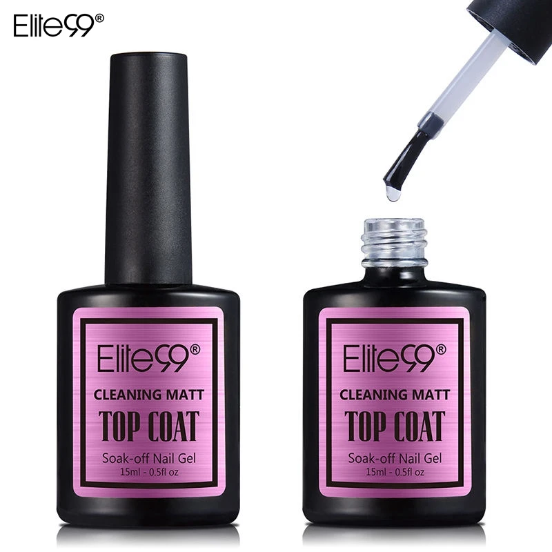 

Elite99 15ml Matte Surface Magic Top Coat Nail Gel Polish LED UV Soak off Matt Top Gel Nail Art DIY Nail Art Style Gel TopCoat