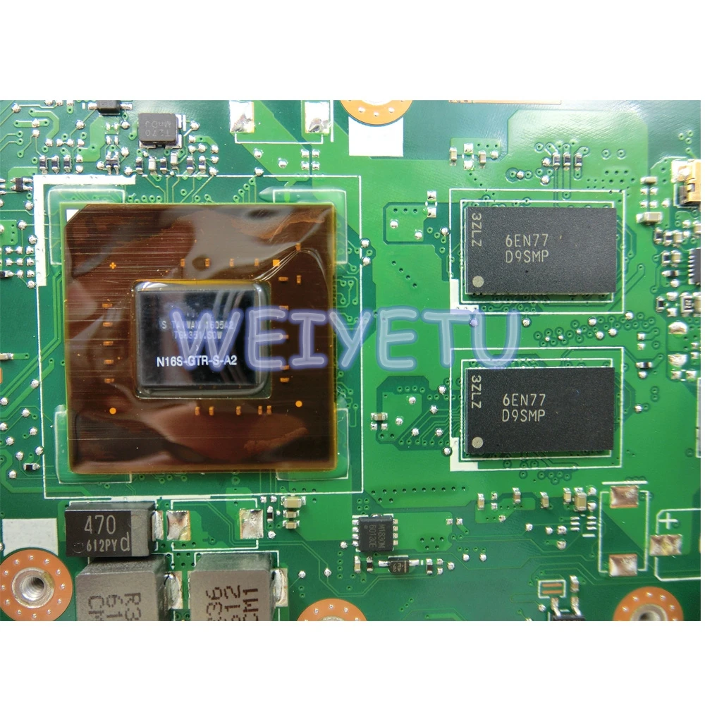  X556UQ Main_BD._4G/I3-6100 CPU/AS For ASUS X556UQ X556UV K556U X556U FL5900 Laptop Motherboard Onbo