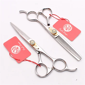 

6" 17.5cm Purple Dragon Thinning Scissors Cutting Shears Hairdressing Scissors Razor Blade Professional Hair Scissors Set Z1026