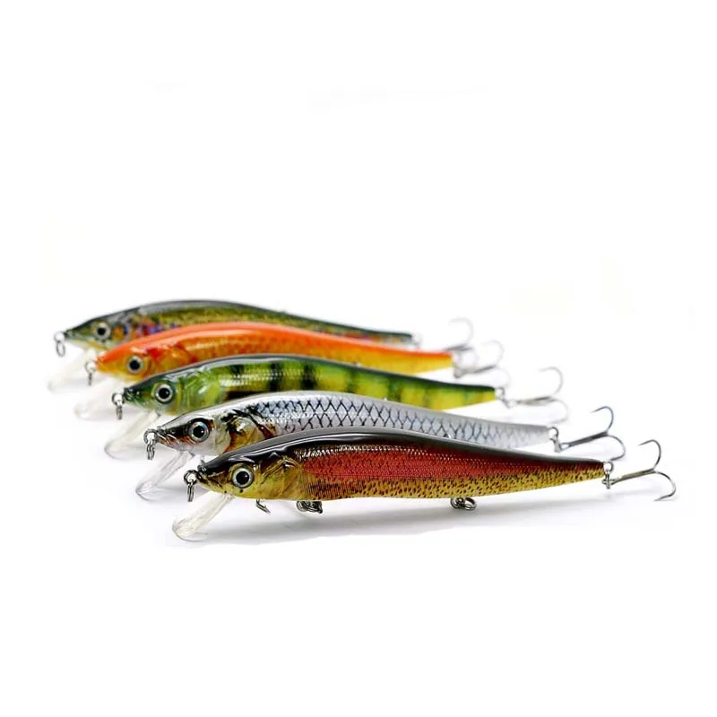 5 Color 14cm/14.6g New Minnow Fishing Lure Realistic Bait Unique Texture Crankbait Fish Tackle Wobbler Pesca Isca HML09C | Спорт и