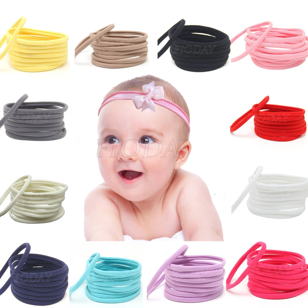 Bandeau Elastique En Nylon 10 Pieces Ensemble Accessoires Pour Cheveux De Bebe Fille Bandeau Pour Enfants Mode Couvre Chef Aliexpress