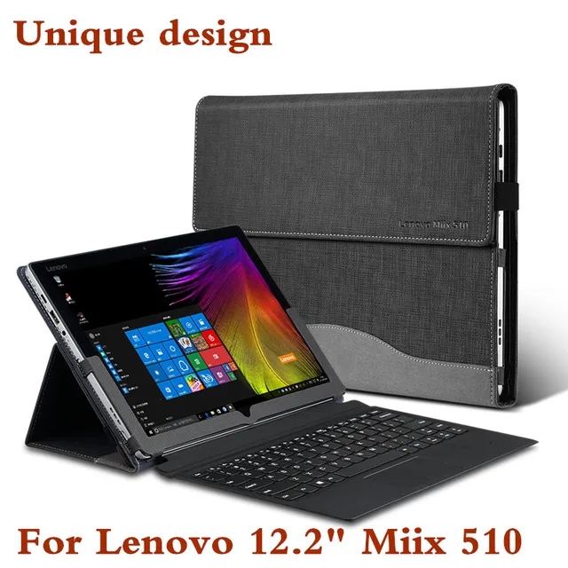 Best Price Unique Design Tablet Laptop Cover For Lenovo 12.2" Miix 510 Miix5 Sleeve Case PU Leather Skin Protective For Miix510 Stylus