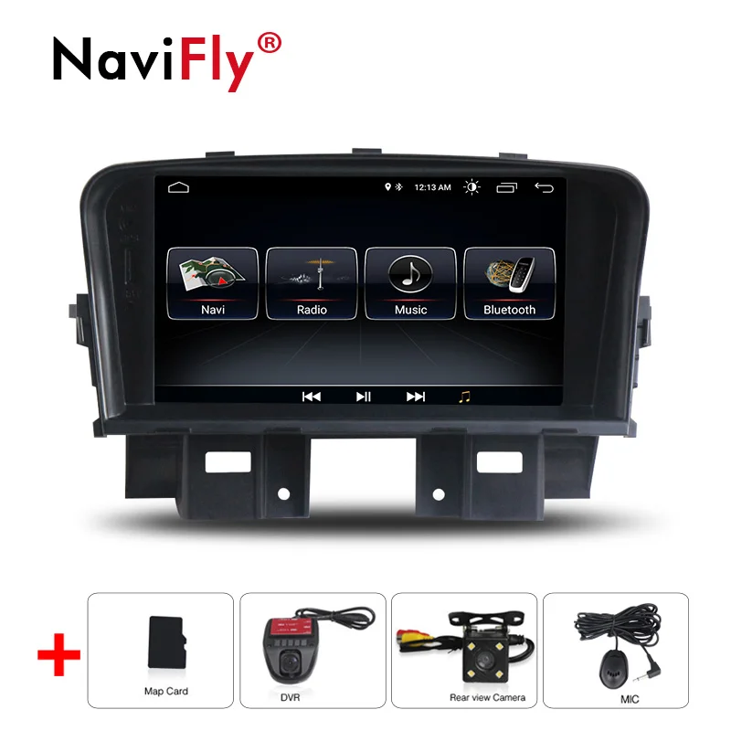 NaviFly автомобильный dvd радио плеер Android8.1 для Chevrolet Cruze 2008 2009 2010 2011 2012 автомобильный dvd gps стерео плеер с wifi - Цвет: camera with dvr